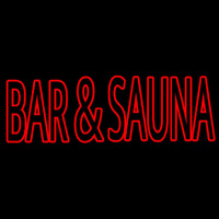 Bar And Sauna Neon Skilt