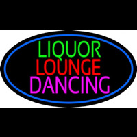 Bar Liquor Lounge Dancing With Wine Glasses Neon Skilt