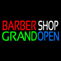 Barber Shop Grand Open Neon Skilt