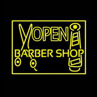 Barber Shop Open Neon Skilt