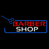 Barber Shop With Scissor Neon Skilt