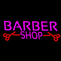 Barber Shop With Scissor Neon Skilt