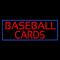 Baseball Cards Neon Skilt