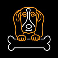 Basset Hound Poster Neon Skilt