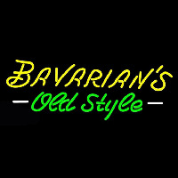 Bavarians Cursive Old Style Neon Sign Neon Skilt