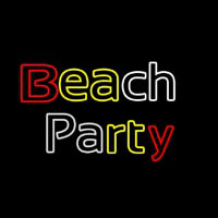 Beach Party Multicolor Neon Skilt