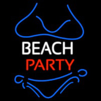 Beach Party Neon Skilt