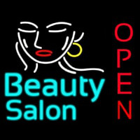 Beauty Salon Open Neon Skilt