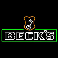 Beck Green Border Key Label Beer Sign Neon Skilt