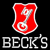 Beck Key Label Beer Sign Neon Skilt