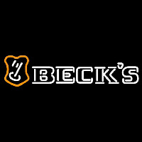 Beck Orange Border Key Label Beer Sign Neon Skilt