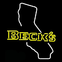Becks California Beer Neon Skilt