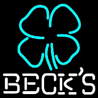 Becks Clover Beer Neon Skilt