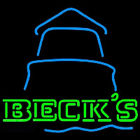 Becks Day Light House Beer Sign Neon Skilt
