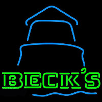 Becks Day Light House Beer Sign Neon Skilt