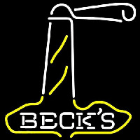 Becks Light House Beer Neon Skilt