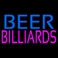Beer Billiards Neon Skilt
