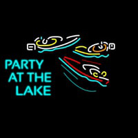 Beer Party At The Lake Neon Skilt