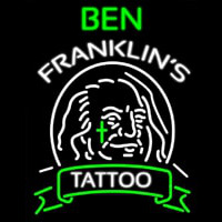 Ben Franklins Tattoo Neon Skilt