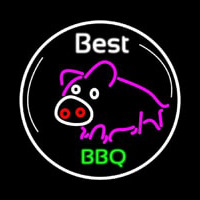 Best BBQ Pig Neon Skilt