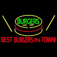 Best Burgers Intown Neon Skilt