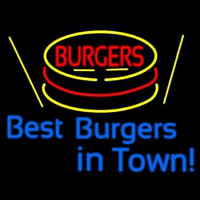 Best Burgers Intown Neon Skilt