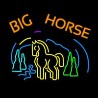 Big Horse Neon Skilt