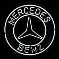 Big Mercedes Benz Logo Eu Auto Car Dealer Pub Fremvisning Butik Neon Skilt
