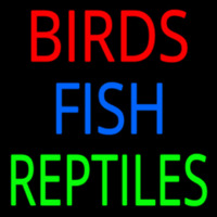 Birds Fish Reptiles 1 Neon Skilt