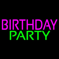 Birthday Party 4 Neon Skilt