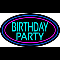 Birthday Party Neon Skilt