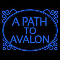 Blue A Path To Avalon Neon Skilt