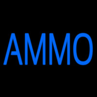 Blue Ammo Neon Skilt