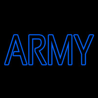 Blue Army Neon Skilt