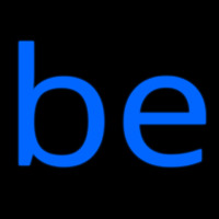 Blue Be Neon Skilt