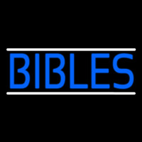 Blue Bibles Neon Skilt