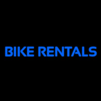 Blue Bike Rentals Neon Skilt