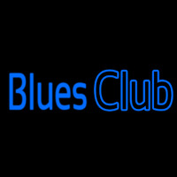 Blue Blues Club Neon Skilt