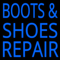 Blue Boots And Shoes Repair Neon Skilt