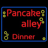 Blue Border Pancake Alley Dinner Neon Skilt