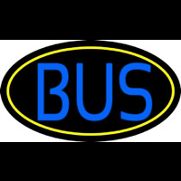 Blue Bus Neon Skilt