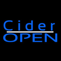 Blue Cider Open Neon Skilt