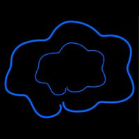 Blue Cloud Neon Skilt