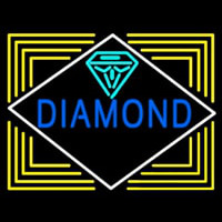 Blue Diamond Block Neon Skilt