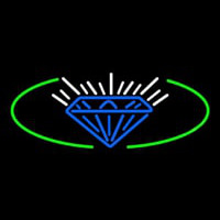 Blue Diamond Logo Neon Skilt