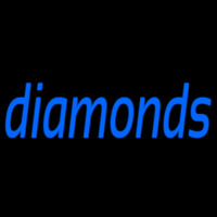 Blue Diamonds Neon Skilt