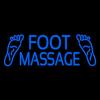 Blue Foot Massage Neon Skilt