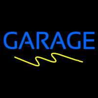 Blue Garage Neon Skilt