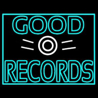 Blue Good Records Border Neon Skilt