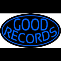 Blue Good Records Border Neon Skilt